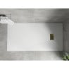 Mexen Hugo правоъгълно корито SMC 170 x 90 cm, бял, златна обвивка - 42109017-G