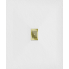 Mexen Hugo правоъгълен душ под SMC 140 x 100 см, бял, златна маска - 42101014-G