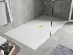 Mexen Hugo правоъгълно корито SMC 200 x 100 cm, бял, златен капак - 42101020-G