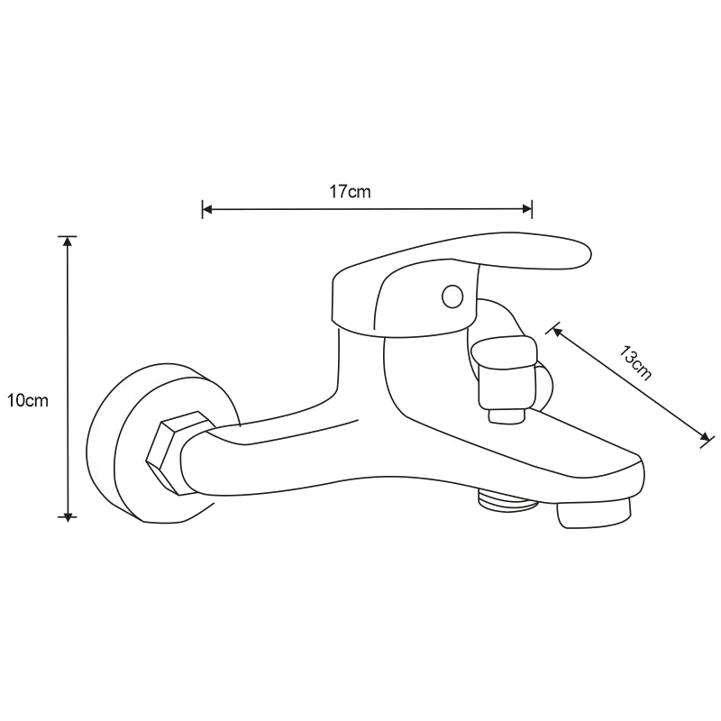 Mexen Erica R72 батерия за вана със душ комплект, хром - 74643R72-00