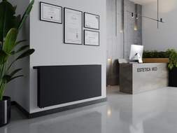 Mexen CVHF20 Hygiene Flat плосък радиатор 400 x 1100 mm, долно свързване, 791 W, антрацит - W620HF-040-110-66
