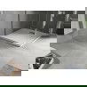 Mexen Hugo квадратен трап SMC 70 x 70 см, бял, капак инокс - 42107070-X