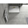 Mexen Hugo квадратна SMC душ кабина 80 x 80 см, бяла, златен капак - 42108080-G