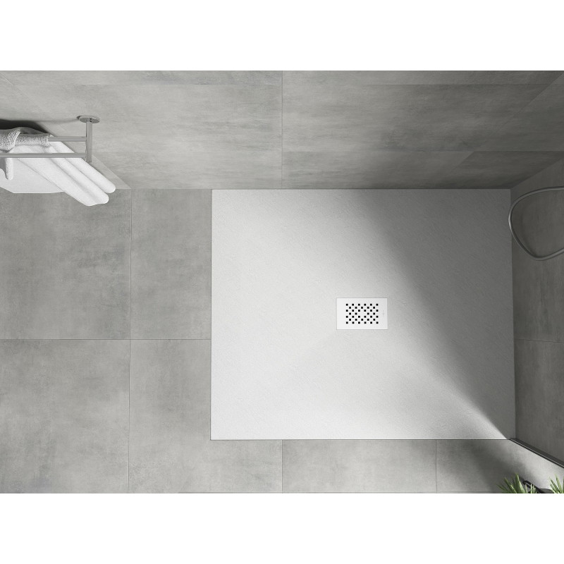 Mexen Hugo правоъгълна душ кабина SMC 110 x 100 см, бяла, бяла капачка - 42101011-W