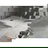Mexen Hugo квадратен душ кабина SMC 100 x 100 см, бял, покривна решетка inox - 42101010-X