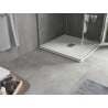 Mexen Hugo квадратен душ 100 x 100 см, бял, златна покривка - 42101010-G