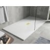 Mexen Hugo правоъгълен душ кабина SMC 150 x 100 см, бял, златна маска - 42101015-G