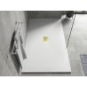 Mexen Hugo правоъгълен душ кабина SMC 150 x 100 см, бял, златна маска - 42101015-G