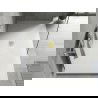 Mexen Hugo правоъгълно корито SMC 180 x 100 cm, бял, златна предпазна решетка - 42101018-G