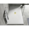 Mexen Hugo правоъгълен душ-кабина SMC 200 x 100 см, бял, златен капак - 42101020-G