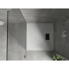 Mexen Hugo квадратен душ корито SMC 80 x 80 см, бял, с черна капачка - 42108080-B