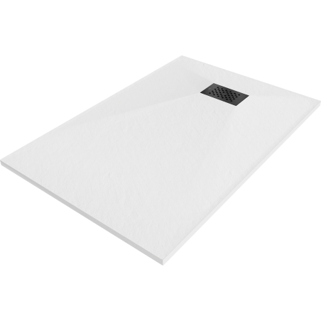 Mexen Hugo правоъгълна душ корито SMC 130 x 80 см, бял, черен капак - 42108013-B