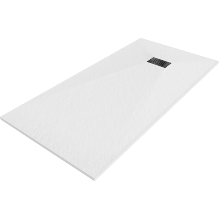 Mexen Hugo правоъгълен поддушов коритo SMC 170 x 80 cm, бял, черен капак - 42108017-B