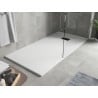 Mexen Hugo правоъгълна душ кабина SMC 180 x 90 см, бяла, черен капак - 42109018-B