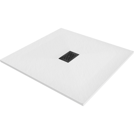 Mexen Hugo квадратен корито SMC 100 x 100 cm, бял, черен капак - 42101010-B