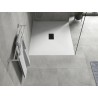 Mexen Hugo правоъгълна душ кабина SMC 140 x 100 см, бяла, черен капак - 42101014-B