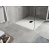 Mexen Hugo правоъгълна душ кабина SMC 140 x 100 см, бяла, черен капак - 42101014-B