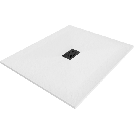 Mexen Hugo правоъгълно душово корито SMC 140 x 100 cm, бяло, черен капак - 42101014-B