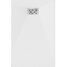 Mexen Hugo правоъгълен душ поддон SMC 110 x 80 cm, бял, капак инокс - 42108011-X