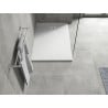 Mexen Hugo правоъгълен душ поддон SMC 110 x 80 cm, бял, капак инокс - 42108011-X