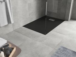 Mexen Hugo правоъгълно корито SMC 110 x 70 cm, черно, капак inox - 42707011-X