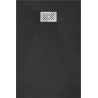 Mexen Hugo правоъгълен душ кабина SMC 120 x 70 см, черен, inox капак - 42707012-X