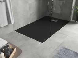 Mexen Hugo правоъгълна душкабина SMC 150 x 70 см, черна, капачка инокс - 42707015-X