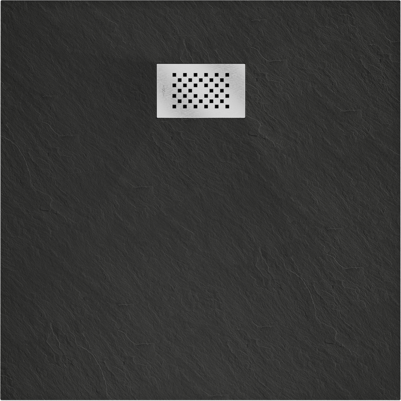 Mexen Hugo квадратен душ корито SMC 80 x 80 см, черен, покритие инокс - 42708080-X