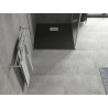 Mexen Hugo Квадратен душ 80 x 80 см SMC, черен, маскировка инокс - 42708080-X