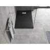 Mexen Hugo правоъгълен душ кабина SMC 100 x 80 см, черен, покритие инокс - 42708010-X