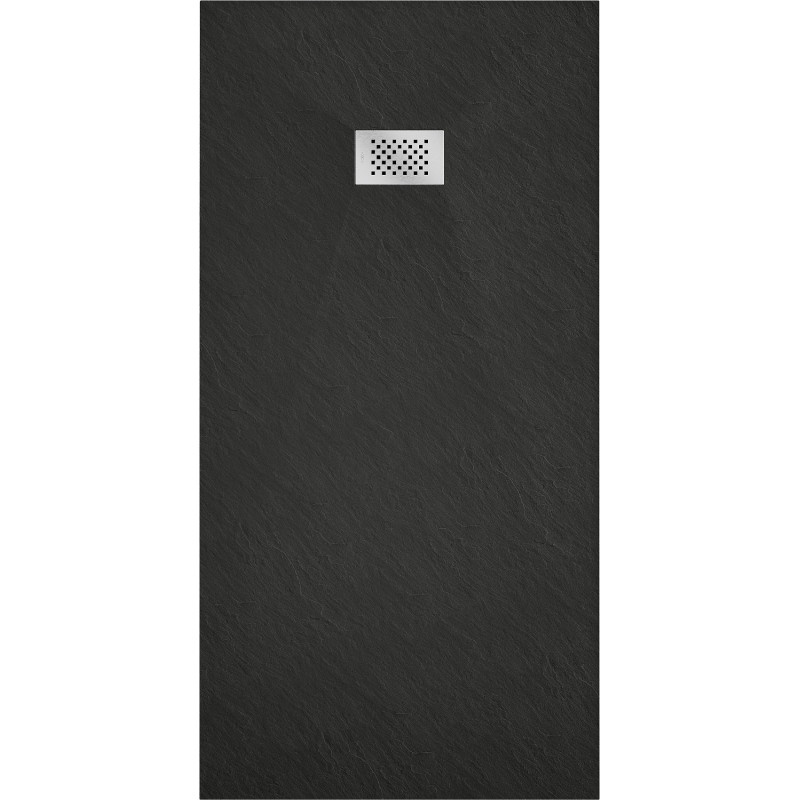 Mexen Hugo правоъгълна душ корито SMC 180 x 80 см, черно, инокс покритие - 42708018-X