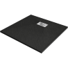 Mexen Hugo квадратен душов поддушник SMC 90 x 90 см, черен, иноксов капак - 42709090-X