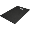Мексен Хуго правоъгълна корито SMC 140 x 90 см, черно, иноксова маскировка - 42709014-X