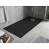 Mexen Hugo правоъгълна поддушова корита SMC 170 x 90 см, черна, инокс капак