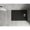 Mexen Hugo правоъгълна душ кабина SMC 110 x 80 см, черна, инокс капак - 42708011-X