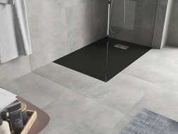 Mexen Hugo правоъгълна душ кабина SMC 110 x 90 см, черна, капак inox - 42709011-X