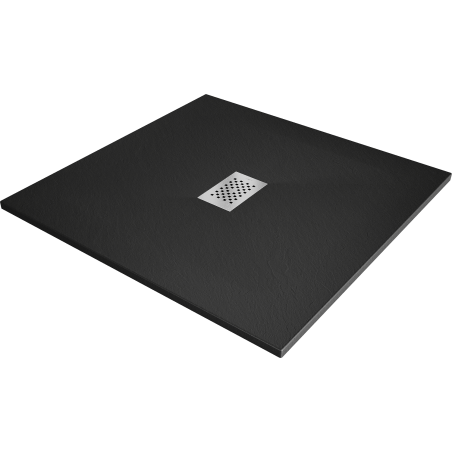 Mexen Hugo квадратен поддушник SMC 100 x 100 см, черен, покритие inox - 42701010-X
