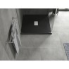 Mexen Hugo квадратен душов съд SMC 100 x 100 cm, черен, покритие inox - 42701010-X