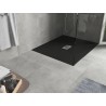 Mexen Hugo правоъгълна душ кабина SMC 130 x 100 см, черна, inox капачка - 42701013-X