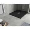 Mexen Hugo правоъгълна душ кабина SMC 130 x 100 см, черна, inox капачка - 42701013-X