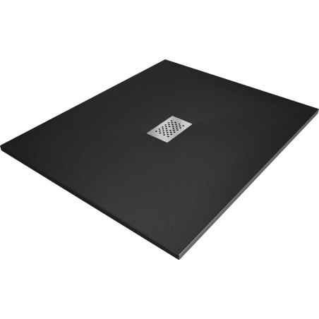 Mexen Hugo правоъгълна душ кабина SMC 140 x 100 см, черна, иноксова решетка