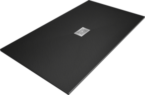 Mexen Hugo правоъгълно корито за душ SMC 200 x 100 см, черно, инокс капак - 42701020-X