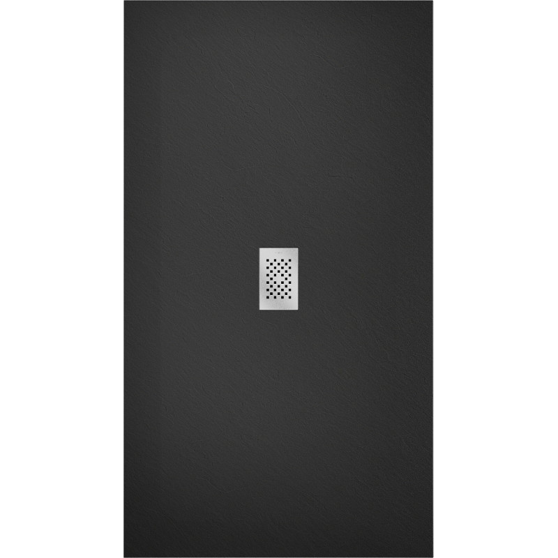Mexen Hugo правоъгълна душ корито SMC 170 x 100 cm, черен, капак inox - 42701017-X