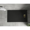 Mexen Hugo правоъгълна корито SMC 150 x 80 см, черна, златна маскировка - 42708015-G