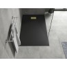 Mexen Hugo правоъгълна корито SMC 150 x 80 см, черна, златна маскировка - 42708015-G