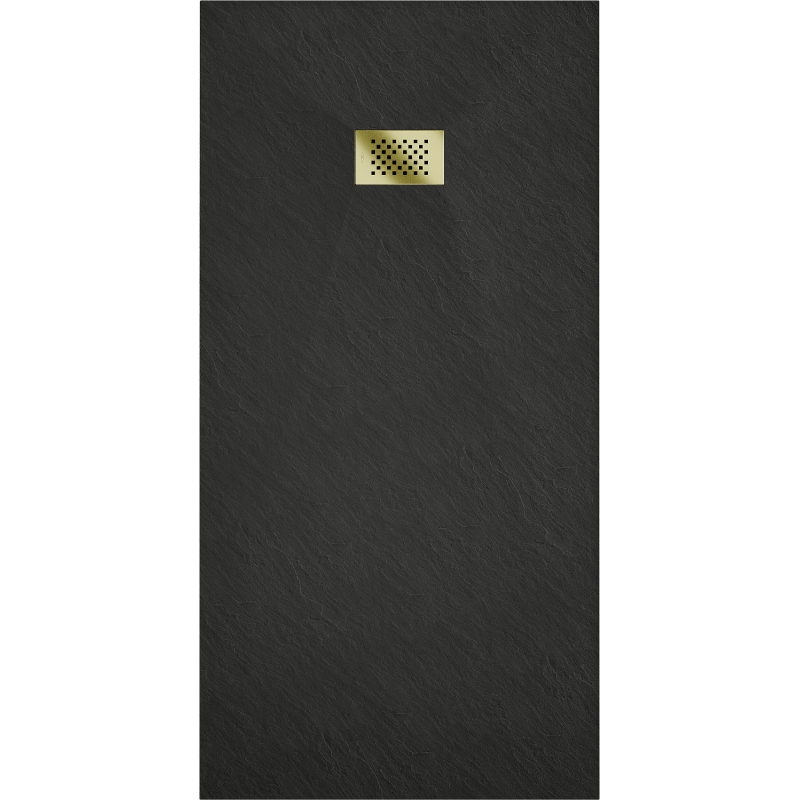 Mexen Hugo правоъгълно корито SMC 180 x 80 см, черно, капак златен - 42708018-G