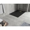 Mexen Hugo правоъгълно корито за душ SMC 120 x 90 см, черно, декоративна решетка златиста - 42709012-G