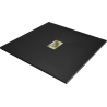 Mexen Hugo квадратен душ кабина SMC 100 x 100 см, черен, златна капачка - 42701010-G