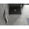 Mexen Hugo квадратен душ кабина SMC 100 x 100 см, черен, златна капачка - 42701010-G