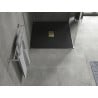 Mexen Hugo Квадратен душ под SMC 100 x 100 см, черен, златен капак - 42701010-G